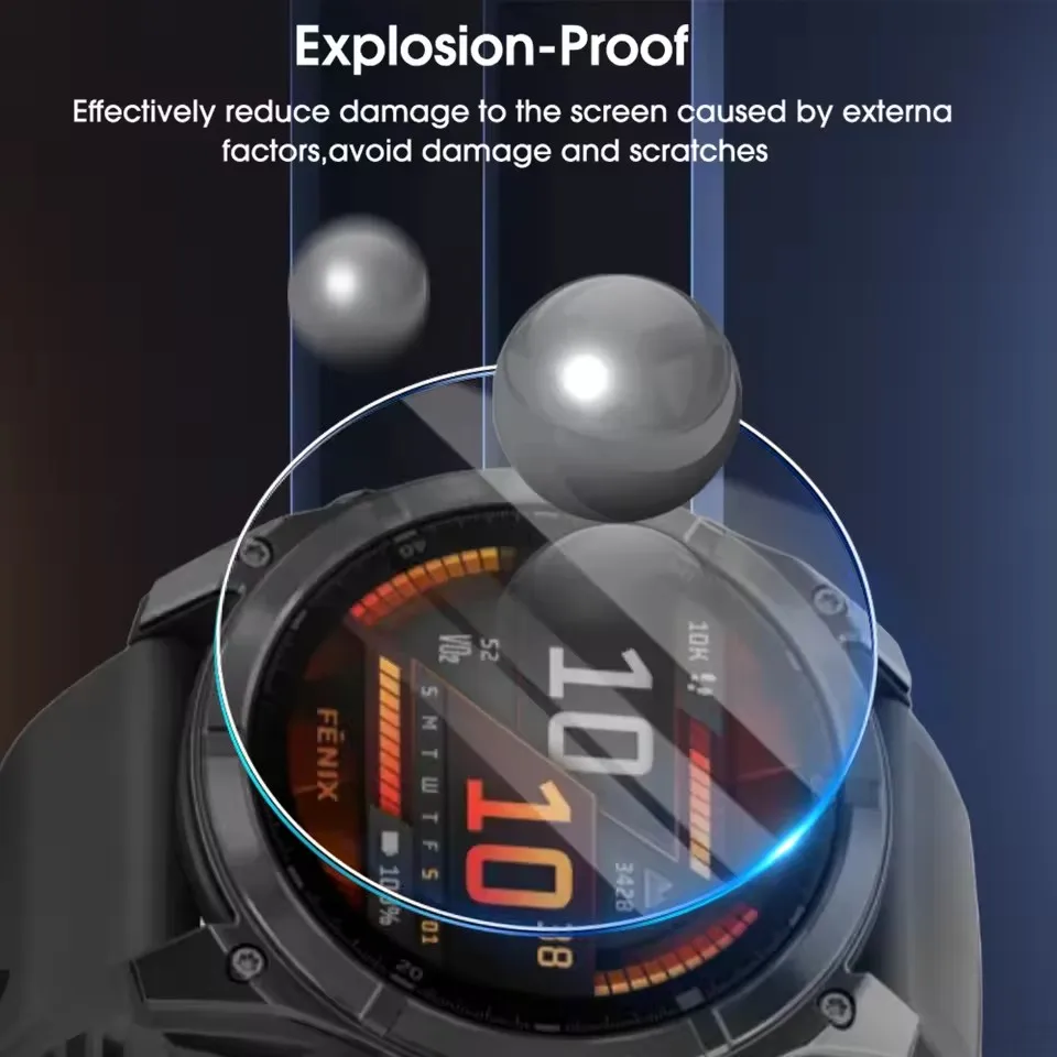 واقي للشاشة من الزجاج المقسى لـ Garmin Instinct 3 AMOLED SOLAR 50 مللي متر 45 مللي متر ملحقات واقي شاشة الفيلم