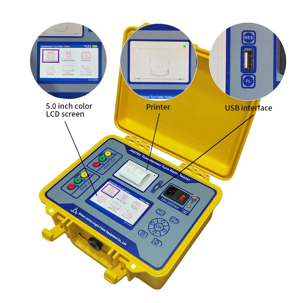 

X Automatic TTR Ratio Group Tester Instrument Transformer Spanish/English/Russian Battery Turns Ratio Tester Set Equipment Testi