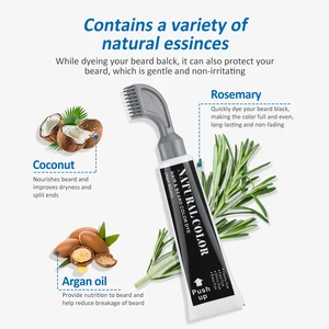 Natural Bad Dieer Creme für Männer, tragbare schnelle Färbung, schwarzes Haar Shampoo, weißer Bart und graue Bien, Wirtscreme mit Kamm 8 Hauptverkäufe weiße Tinte für Rabber - №7