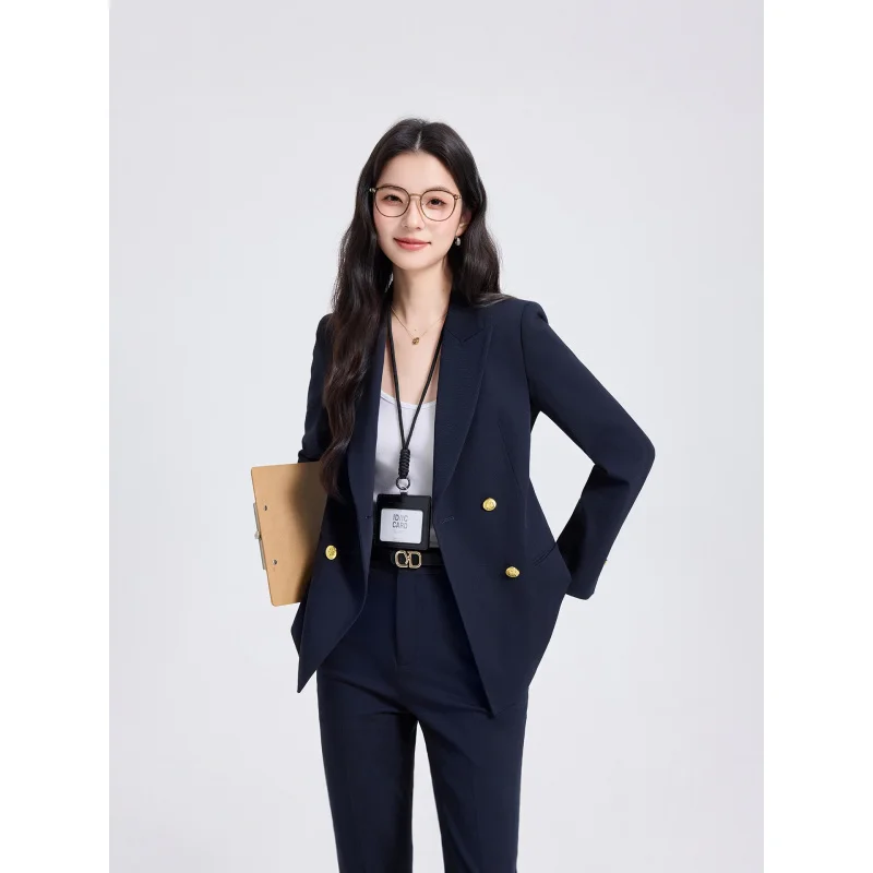 

Elegant goddess-style professional women's suit2025New Commuter Blazer Formal Suit Simple and Stylish