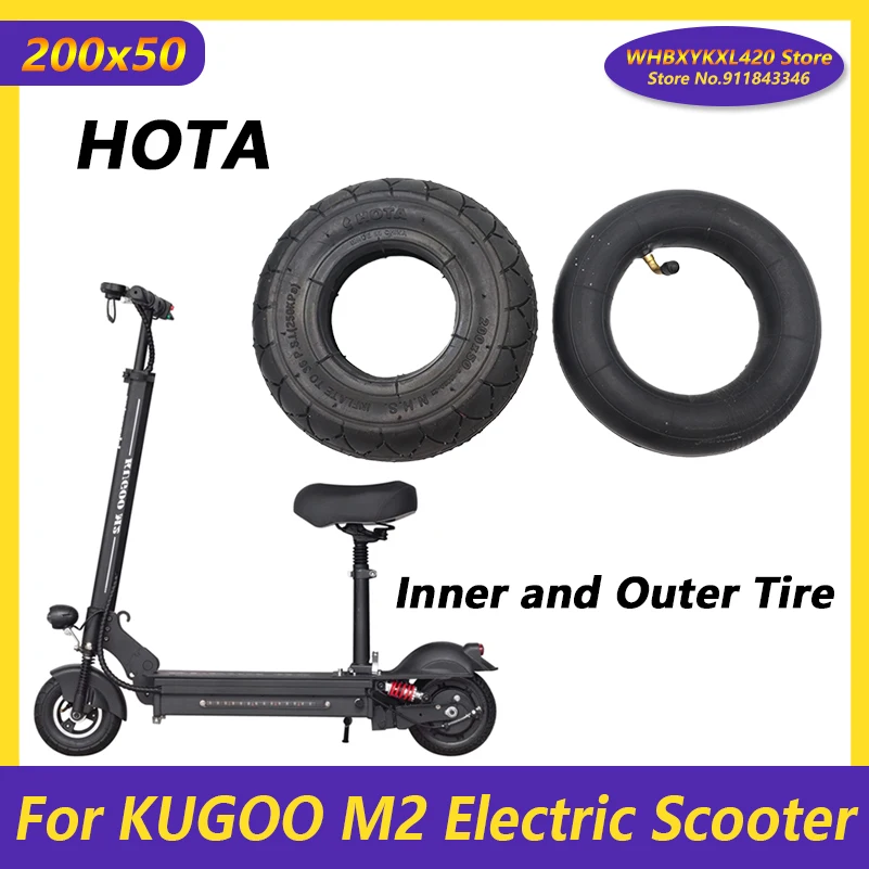 For KUGOO M2 E100 E150 E200 eSpark Electric Scooter Tire Accessoires 8 Inch    200x50 Inner Outer 