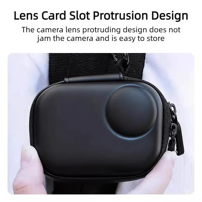 Storage Case For Insta360 Go Ultra Color Mini Body Bag PU Soft Plush Lining Portable Bag Carrying Box Travel Storage Box
