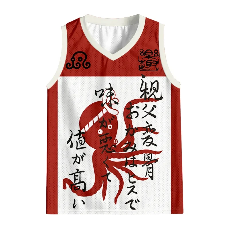 2026 Summer Fashion New Gothic Cool Style Octopus 3D Printed Tank Top Y2K Outdoor Home Outdoor Sports Parent Child Tank Top