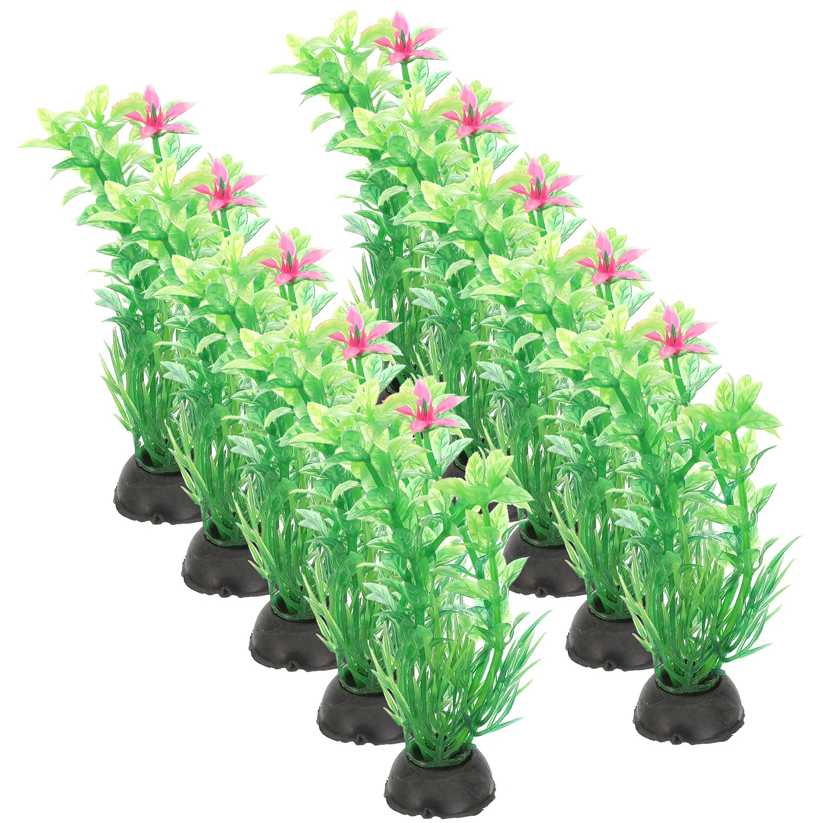 

10Pcs Fish Tank Grass Artificial Aquarium Plant Plastic Landscape Decor DIY Aquatic Plant for Home Aquarium Fish Tank Grass