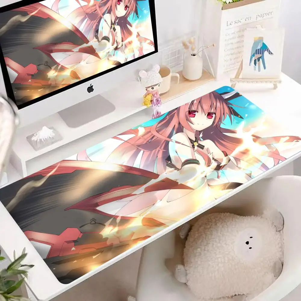 Anime Girl D-Date A Live I-Itsuka Kotori  Mouse Pad Non-Slip Gaming Pad Gamer E-Sports Mouse Mat Game Keyboard XXL Mat HYBXXC