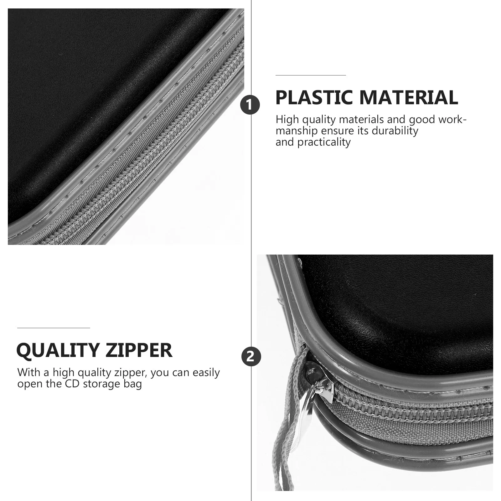 1Pcs Premium Cd Storage Bag Soft Lined Interior Protects Discs Holds 40 Cds Dvds Portable Compact Disc Storage Case Cd Holder