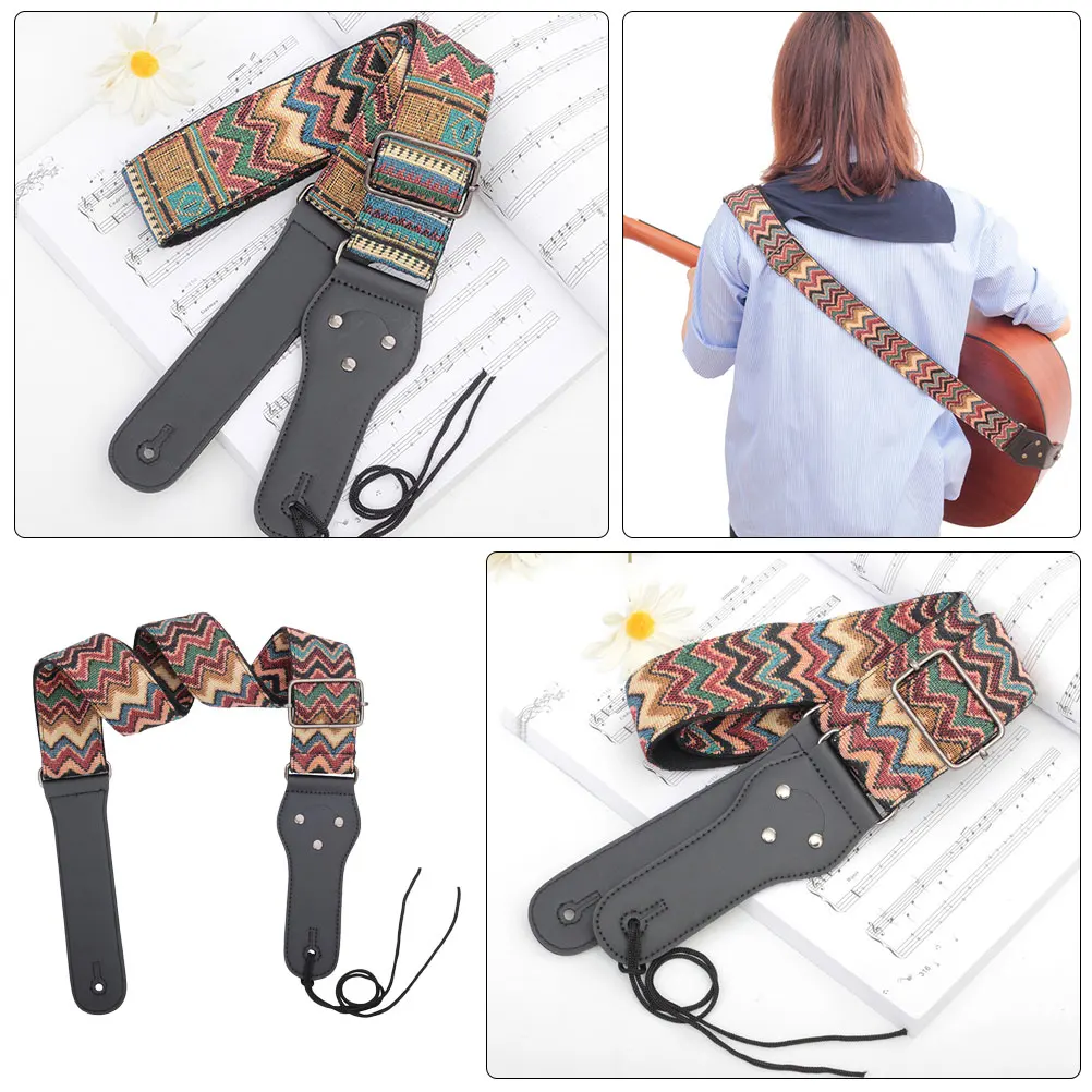 

Guitar Strap Durable Nylon Sling Portable Belt Lightweight Accessory Electric Classical Guitars Musical Instrument