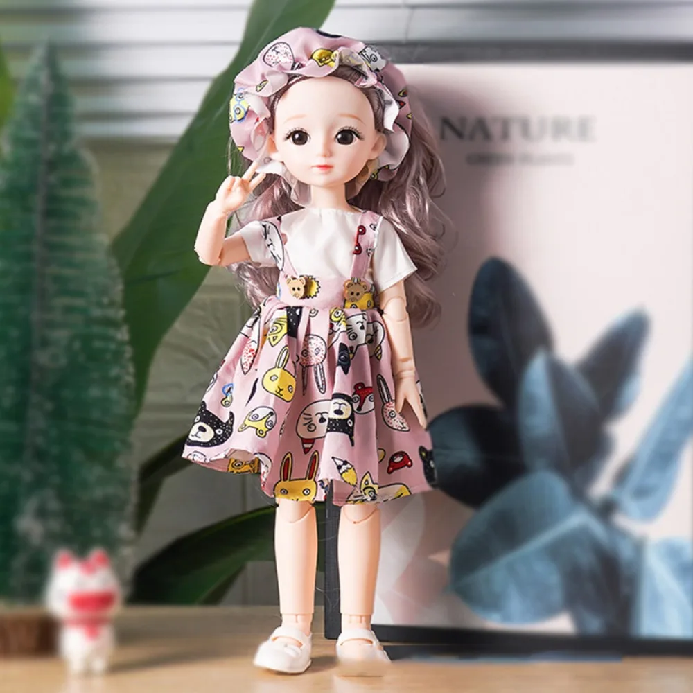 

1/6 SD 30 см Bjd Кукла с одеждой Длинные волосы с париком Макияж Принцесса Одеваются BJD Куклы Элегантный шарнирный шарнир