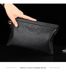 New Design Men's Day Clutch Causal Envelop Bag Big Capacity Simple Fashion Handbag Male Travel Bag