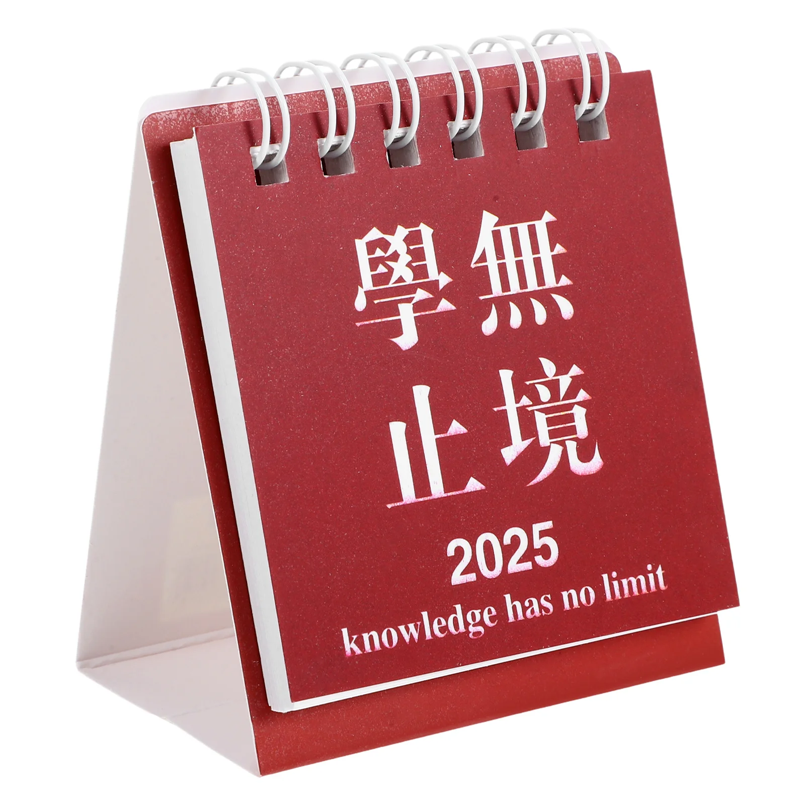 

Mini 2025 Desktop Calendar Inspirational Desk Calendar Small Planer Desk Decor with Space for Notes Motivating