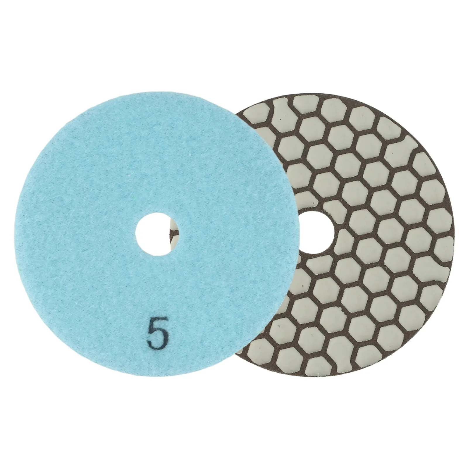 1개 4인치 100mm 건식 연마 패드 유연한 샌딩 디스크 대리석 유리 석재 연마용