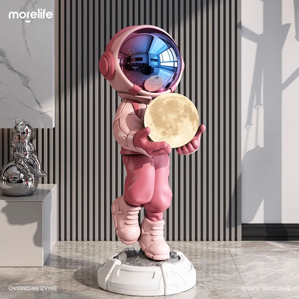 

Creative Astronaut Decoration Lamp Home Decor Living Room Sofa Sculpture Bluetooth Lamp Floor Ceiling Large Ornaments Gift