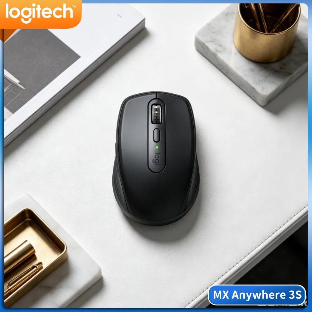 Top-Tier MX Anywhere 3S - 8000 DPI Tracking, Hyper-Scroll, Silent Click, Perfect For Exhibition & Office Use