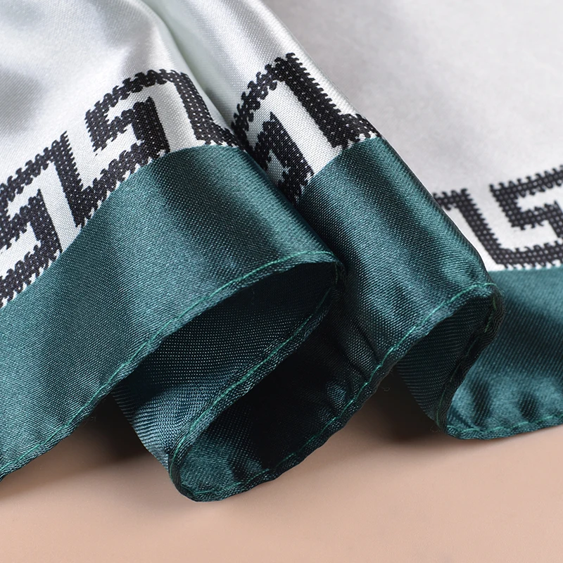 1PC Women's Summer Beach Accessory Fashion Satin Square Scarf 90*90inch Multi-use Headscarf Party Use Versatile Hair Towel image 6