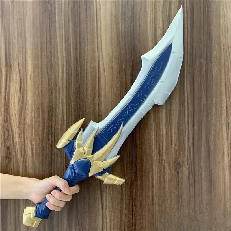 

PU Sword Weapon Blue Ice Knife Demon Dragon Scale Cosplay Comic Exhibition Props 62cm
