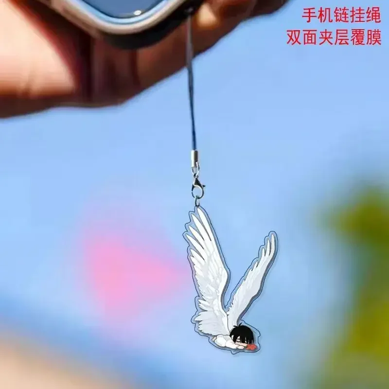 Брелок для ключей Sua Alien Stage Angel Till X, брелок с именем, сделанный вентилятор, подарок в стиле манга, брелок для телефона, подвеска