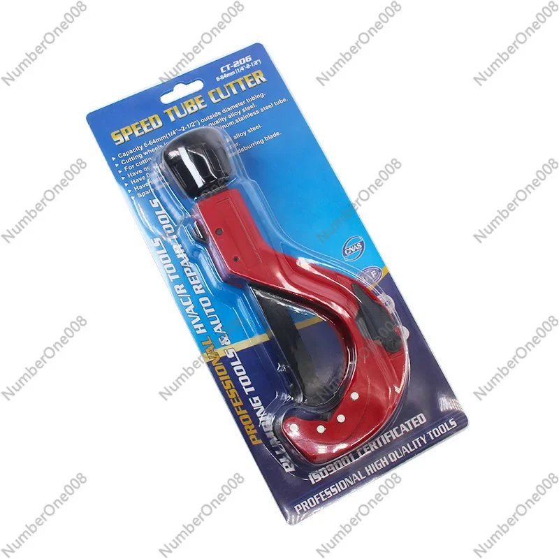 CT-206 قاطع الأنابيب السريع 6-64 مم تراجع سريع إلى الأمام قاطع الأنابيب ذو القطر الكبير، تغذية سريعة