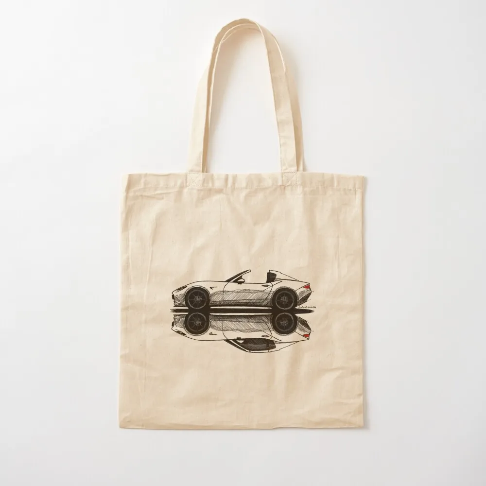 

My drawing of the open and closed Japanese convertible roadster coupe car Tote Bag tote bag men Lady bags Canvas Tote Bag