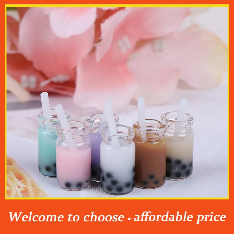 

**3Pcs high quality Resin 1:12Dollhouse miniature milk tea cups mini toys doll house decoration"