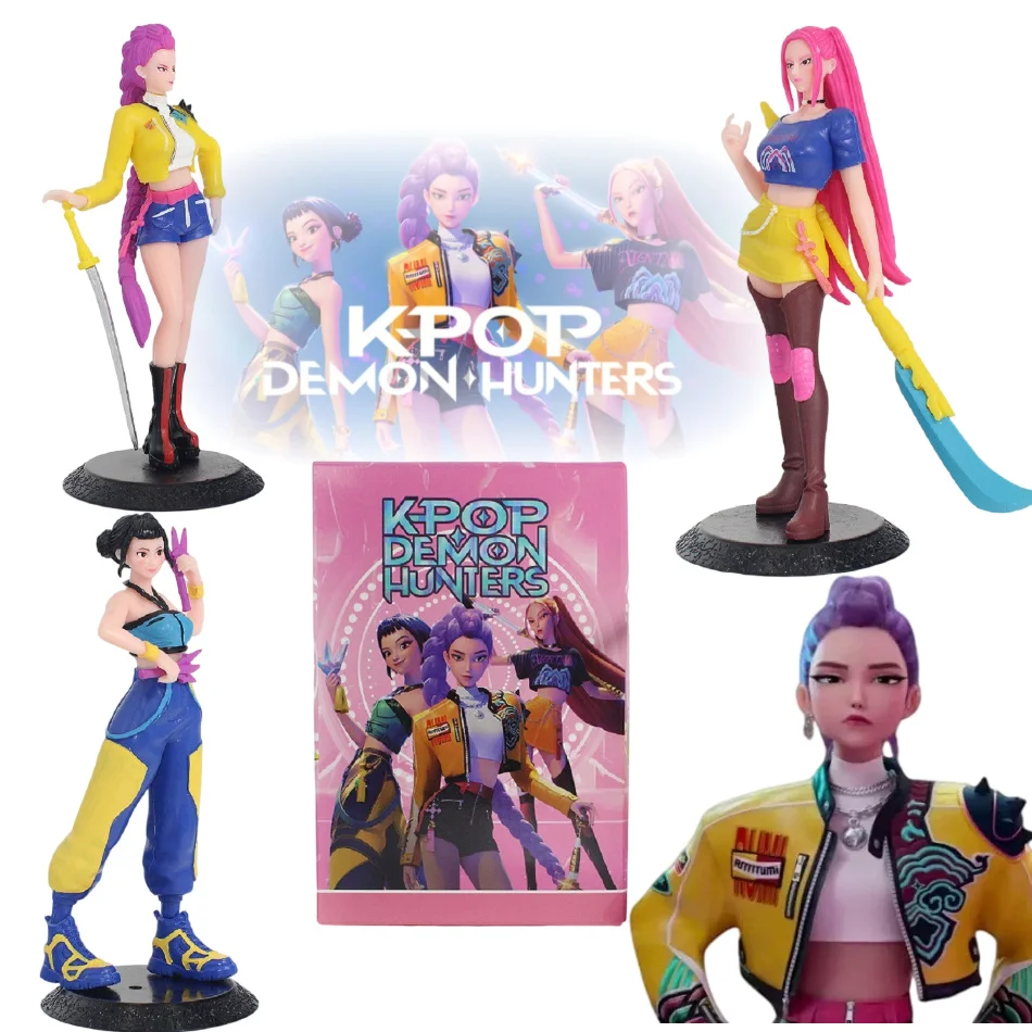 18cm Anime Peripheral Hot Kpop Devil Hunter Korean Idol Rumi Mira Zoe Figurka Akcji Model Statuetka Dekoracja na Biurko Zabawka Prezent