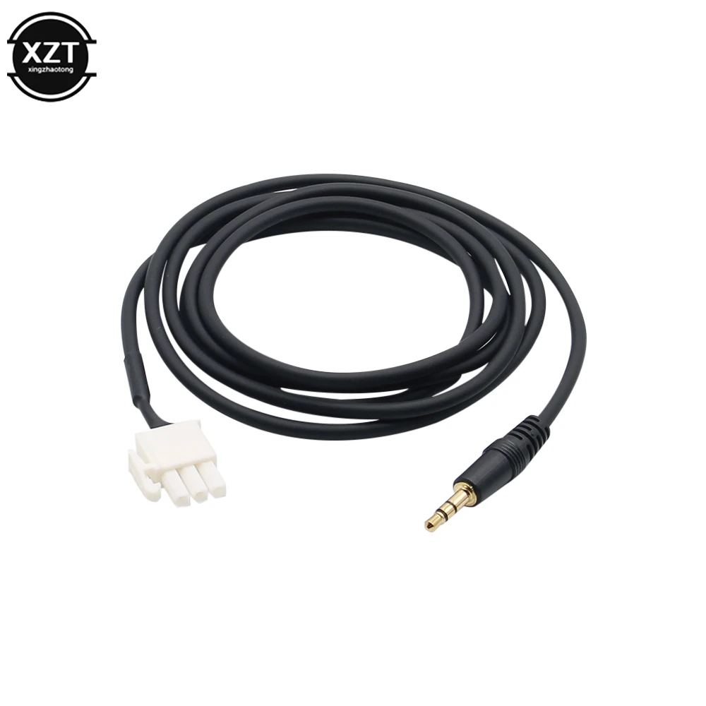 3.5mm Car Audio Cable AUX Adapter 3 pins For HONDA GL1800 Goldwing Motorcycle for SMARTP 1.5 meterHONE iPOD iPHONE