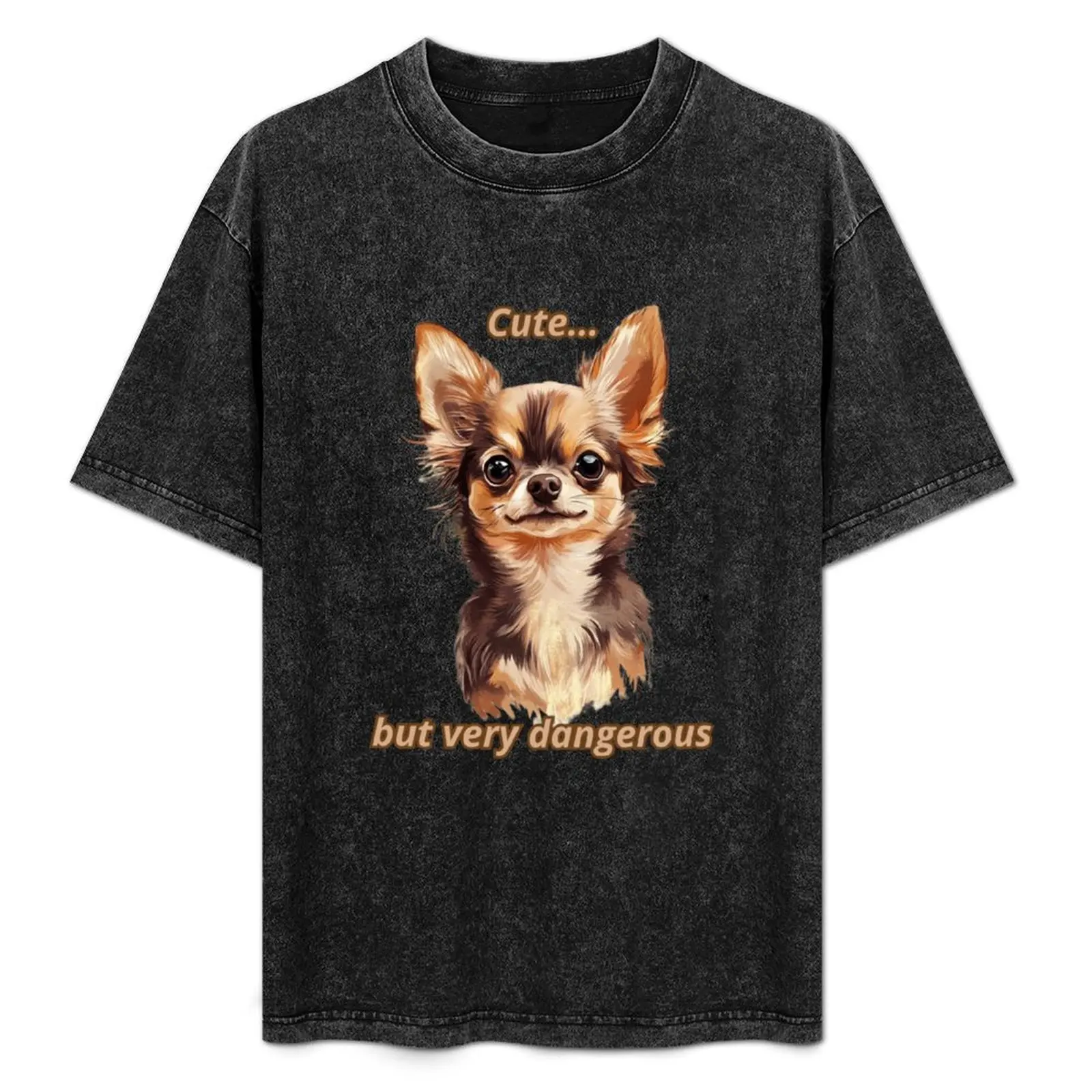Camiseta Merle Chihuahua con regalos divertidos para amantes de los chihuahuas, camiseta informal de ajuste holgado para el trabajo
