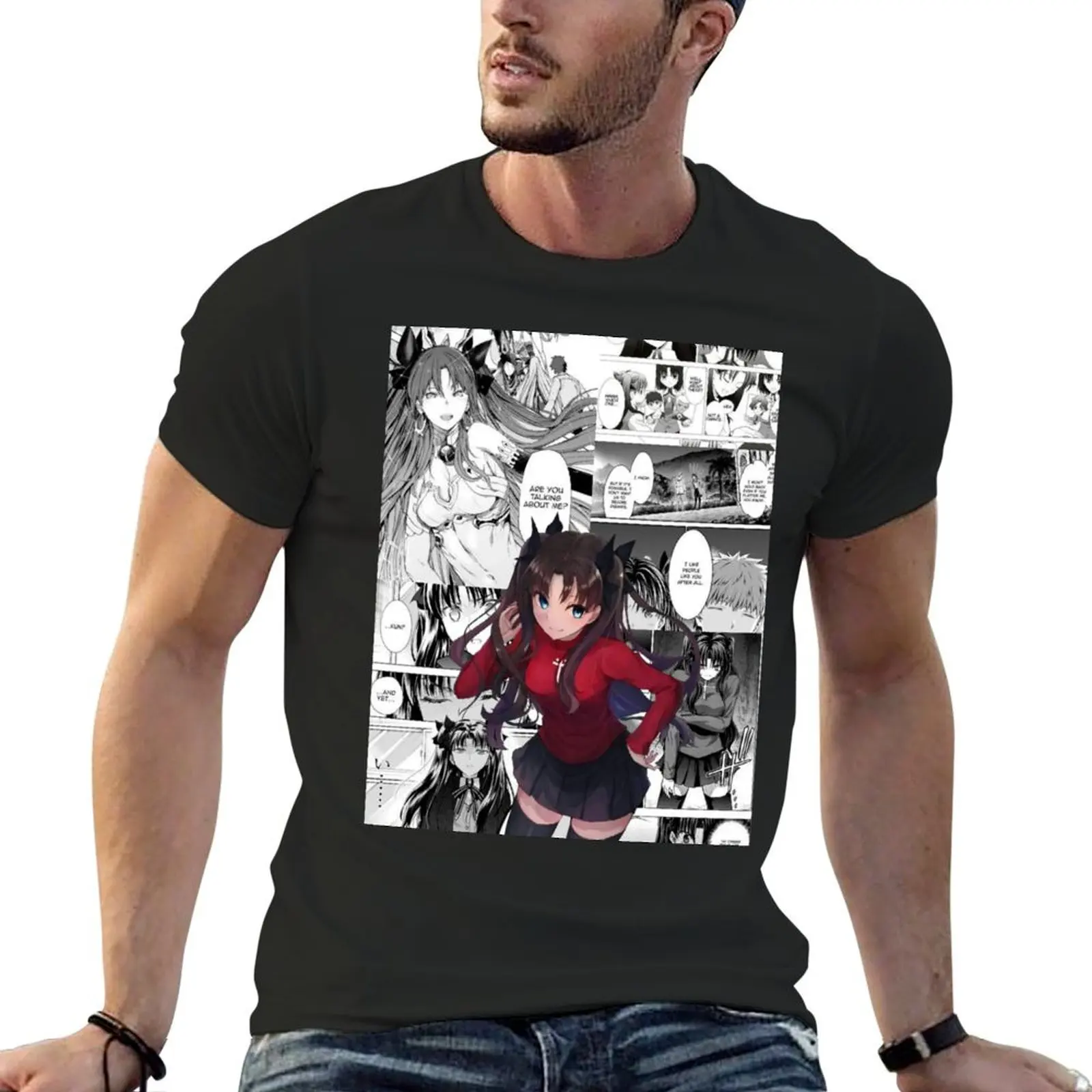 

Rin Tohsaka T-Shirt graphic t shirt vintage summer top korean fashion vintage t shirts mens white t shirts