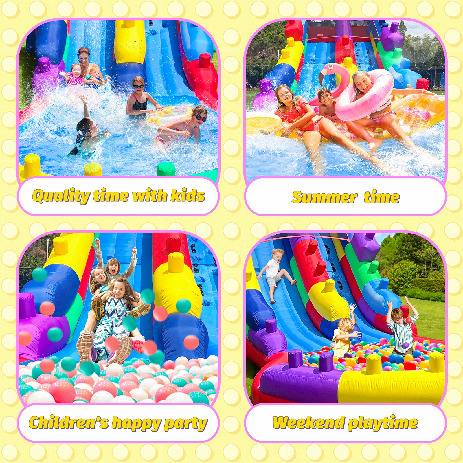 Buitenpret opblaasbare watergl - Kids Outdoor Inflatable Water Slide recensie en prijs