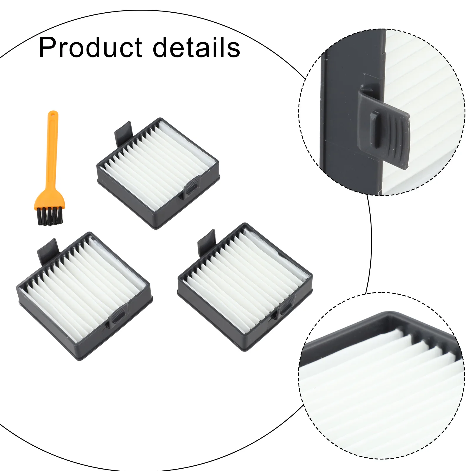 

Набор из 3 фильтров для Hoover AH46000, для ONEPWR, безмешковых беспроводных пылесосов, стандартные запчасти для бытовой техники, аксессуары для дома