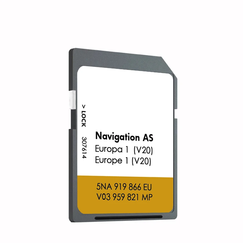 Newest 2025 Update for VW Discover Media Navigation AS V20 Map UK Europe Sat Nav SD Card 32GB