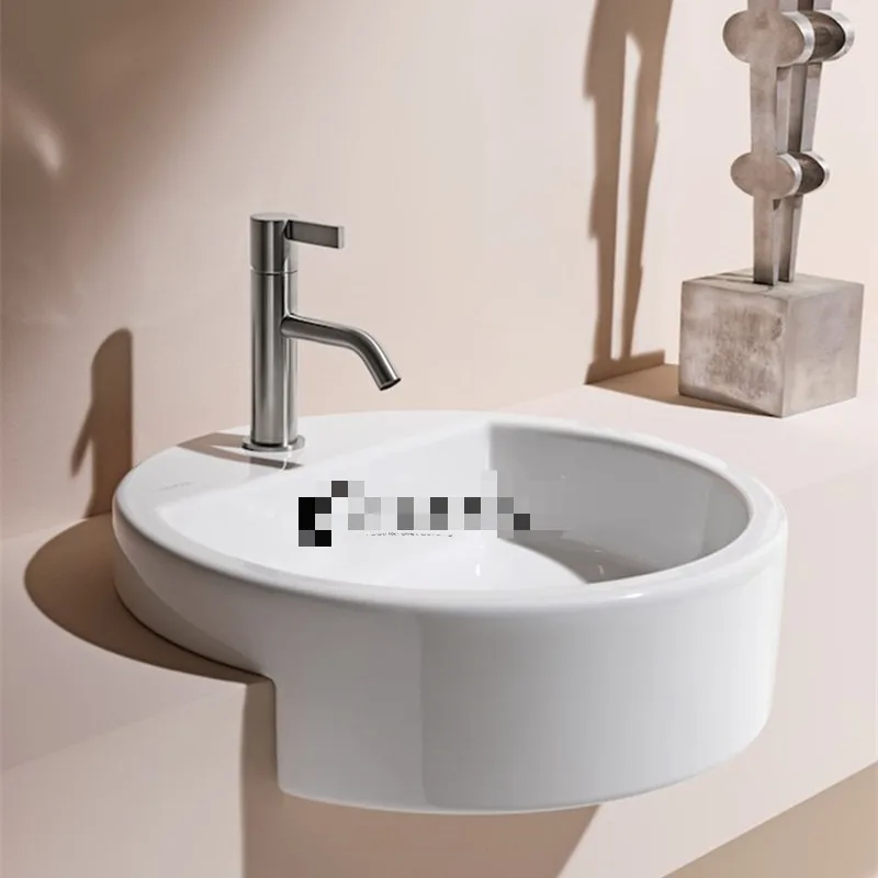 Series 460mm round semi-recessed basin 813431