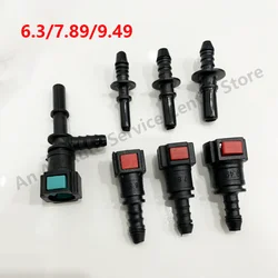 Car Fuel Line Coupler Hose Quick Connect 6.3 7.89 9.49 Rubber Nylon Oil Line Pipe Adapter Disconnect Release Hose Connector