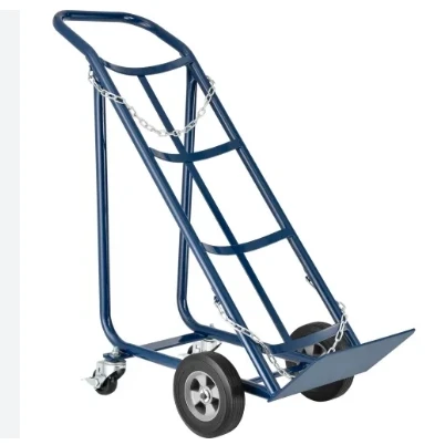 Heavy  trolley 120kg 130kg 140kg hospital oxygen cylinder trolley gas cylinder steel