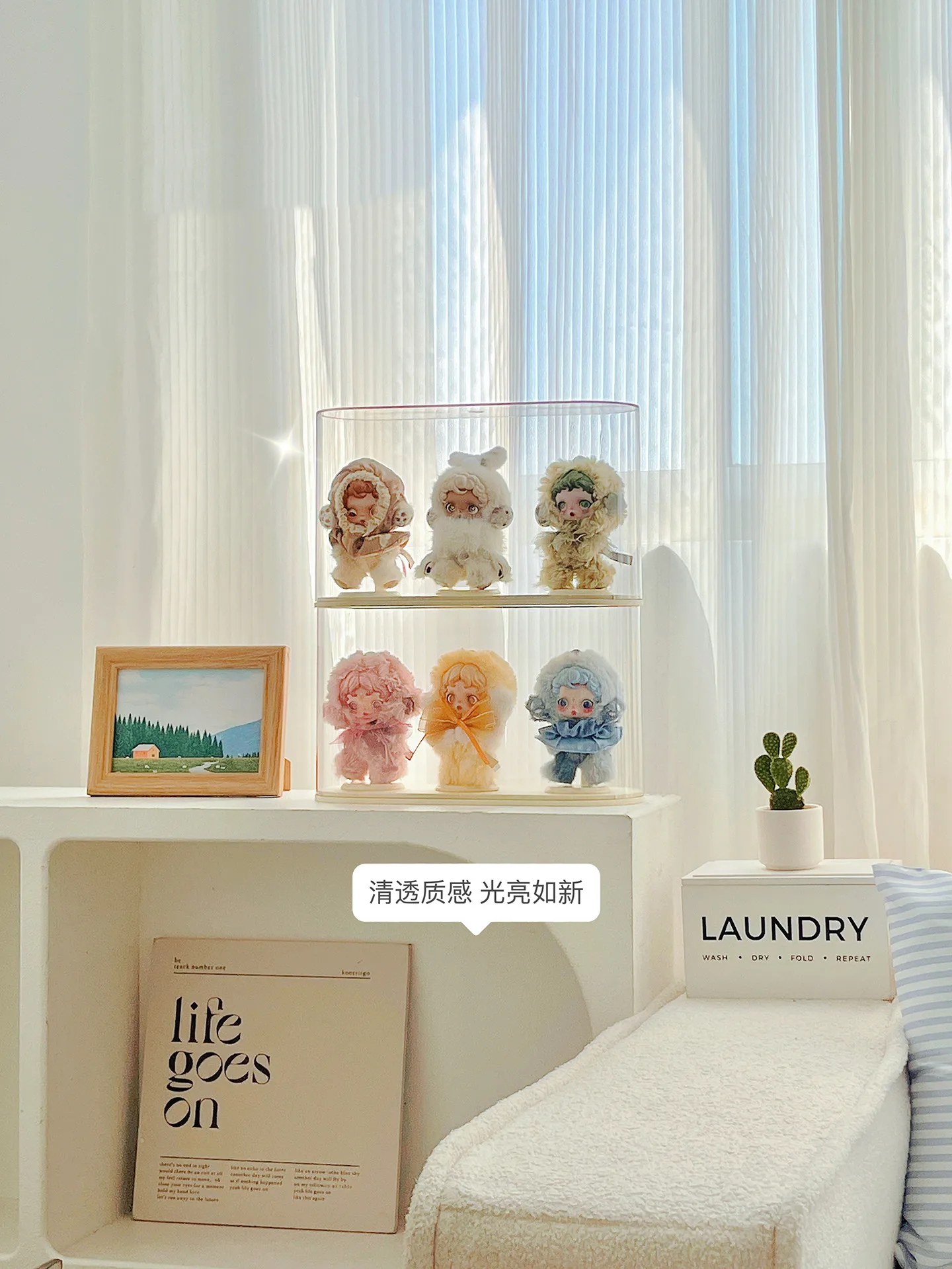 2026 جديد صندوق أعمى عرض موقف الغبار أفخم الدمى عرض خزانة ل LABUBU و SKULLPANDA قلادة الدمى المنظم صندوق