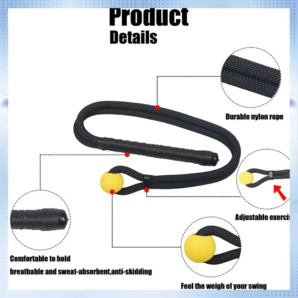 

ABHQ-Golf Swing Rope Training Aid Fitness Equipment Trainer Practice Posture Corrector Exercise Assistance Tool For Beginner
