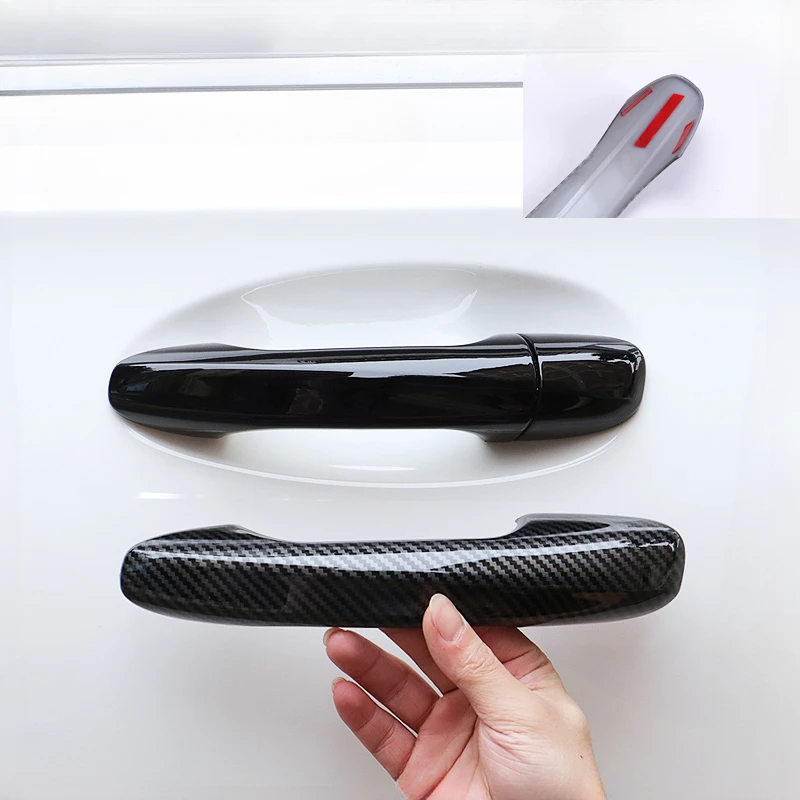 

ABS Car Exterior Black Door Handle Cover Trim Frame Fit For Mercedes Benz C E GLC Class W205 X253 W213 2016 2017 2018 2019