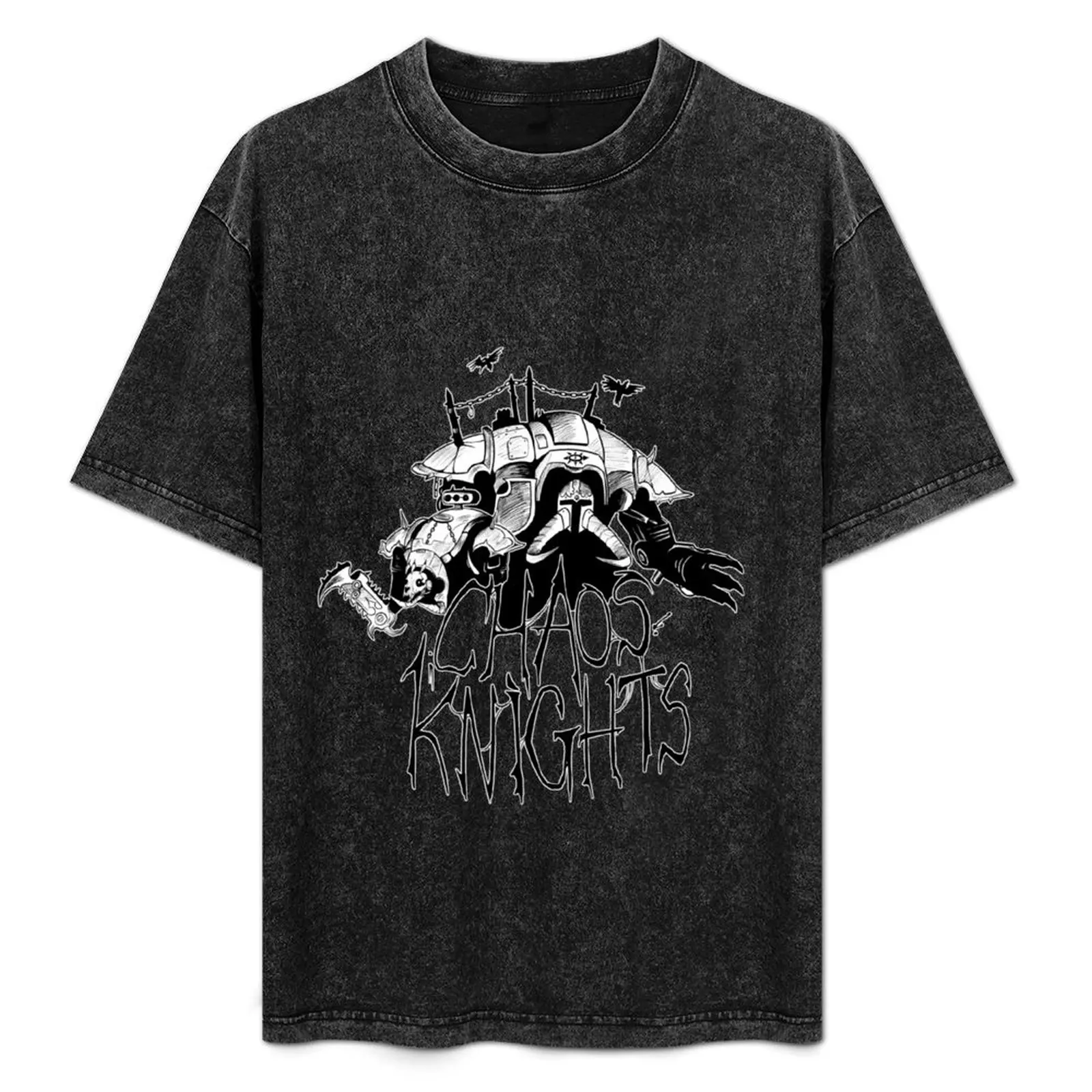 

CHAOS KNIGHTS T-Shirt oversizeds rapper graphic tees Aesthetic clothing T-shirt men