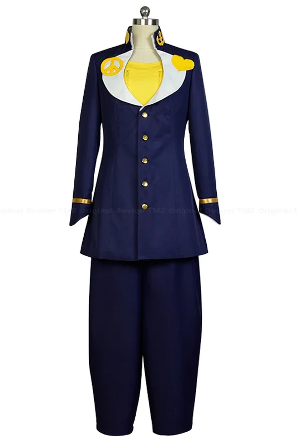 JJoJo's BBizarree Adventure Cosplay Josuke Higashikata Uniform Party Cosplay Costume