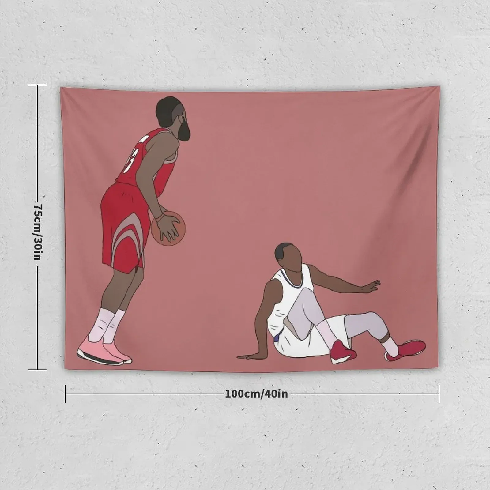 James Harden Crossover On Wesley Johnson Tapestry Home Decorating Custom Home Decoration Cute Decor Tapestry