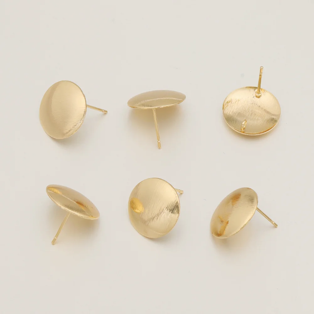 

Сердечный дизайн 15*15 мм 50 шт. серьги-гвоздики/медь/ручная работа/натуральное золотое покрытие/круглая форма/сделай сам/ювелирные аксессуары # 194423