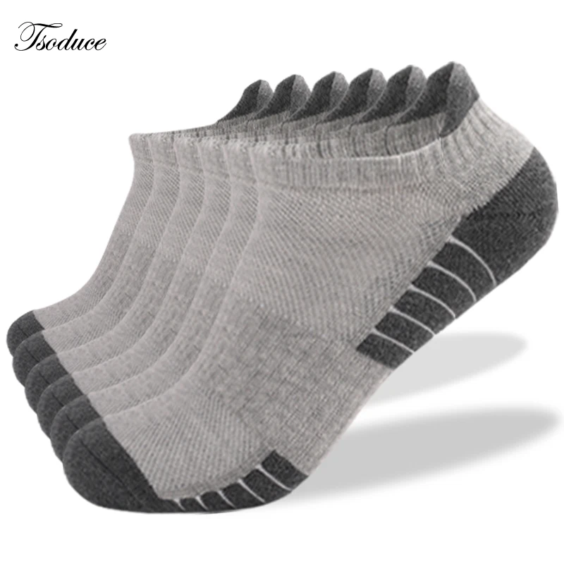 6 Pairs Ankle Socks for Men Women Casual Cotton Low Cut Short Sports Socks Warm Thicked Cushion No Show Socks