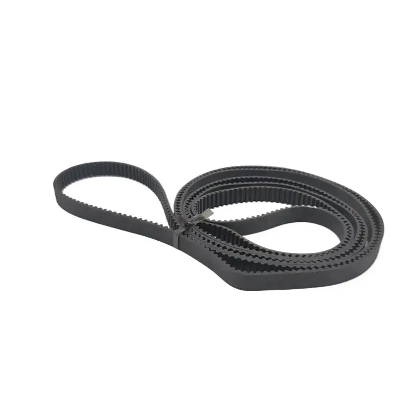 S2M 444 Synchronous Belt S2M-8 Closed-loop Rubber Timing Belts Width 12mm 15mm 20mm STD Black Timing Belt Length 444mm