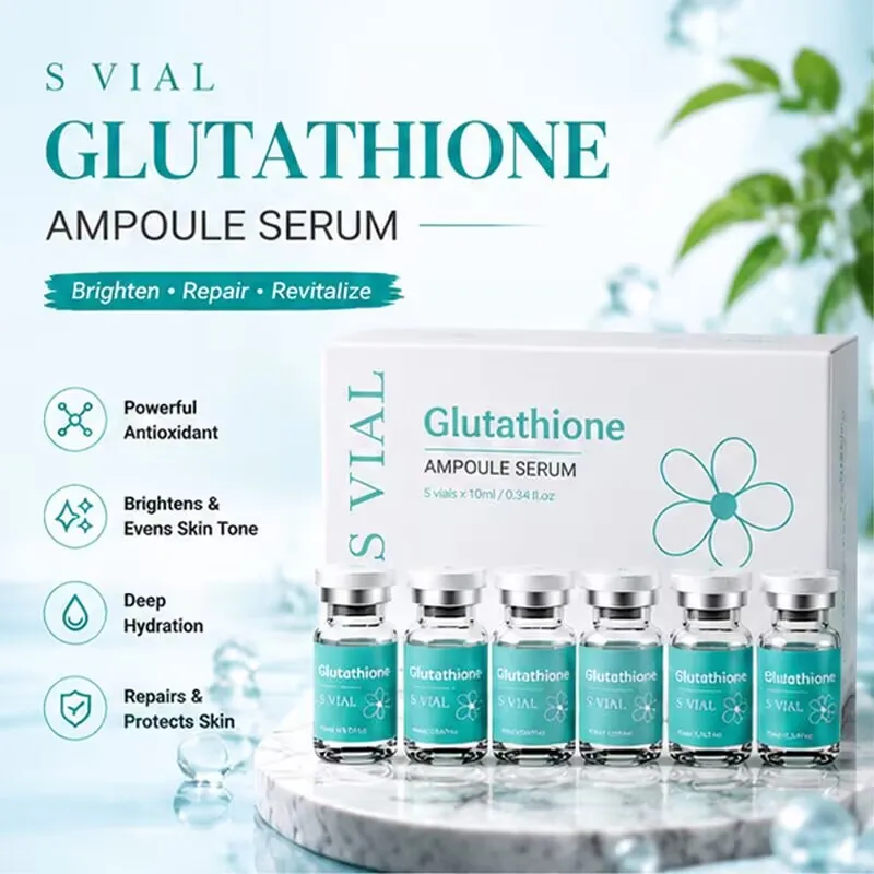 For High-End Anti-Wrinkle & Pore-Refining Essence Glutathione Radiance Ampoule Essence Set Fast Absorption Helps Reduce Visible