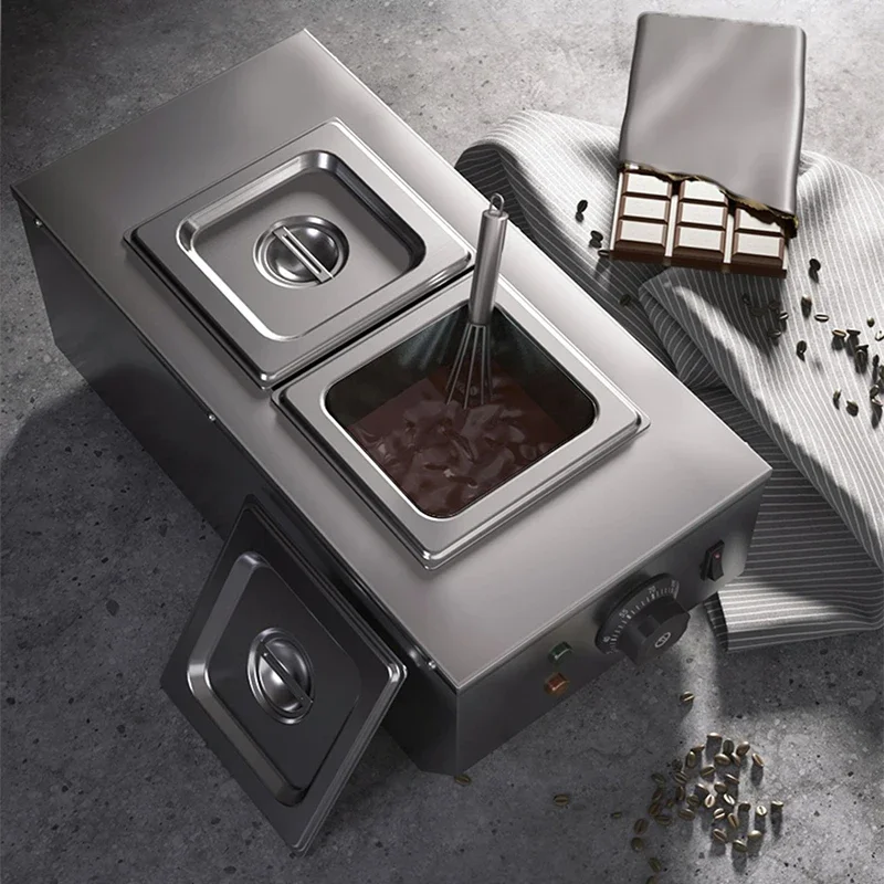 

Commercial Chocolate Melting Stove Processor Double Cylinder Chocolate Heating Pot Chocolate Melting Oven Machine