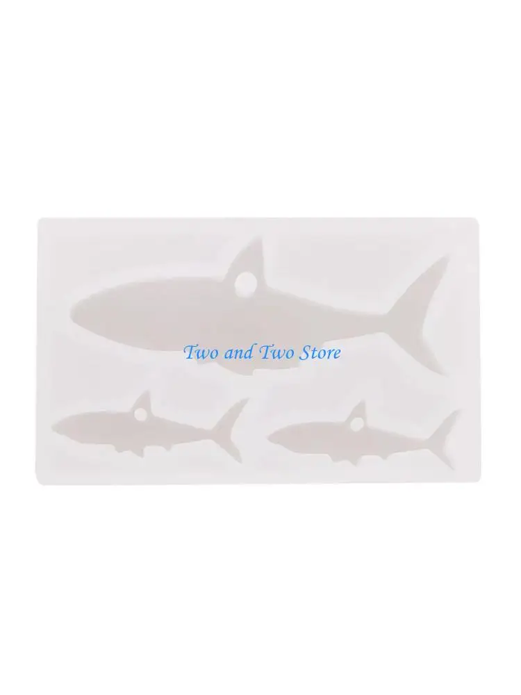 HX6F Easy to Clean Silicone Mold Whale Shaped Pendant Making Mould Stylish Accessory Casting Mould for Women