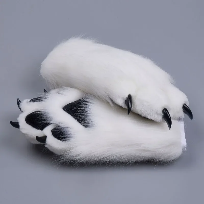 Fursuit-Kigurumi Colorful Cat Paw Cartoon Plush, Furry Cosplay, Kig Costume, Nail Tiger Claw, Lolita, Full Finger Mittens, New Arrival