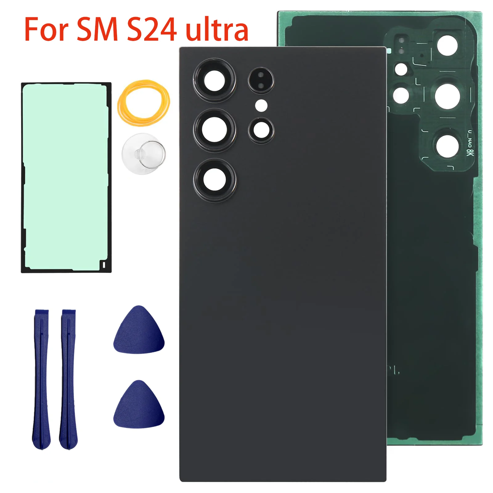 

For Samsung Galaxy S24 Ultra Battery Back Cover Glass Rear Housing Cover Replacement Case With Camera Lens for Galaxy S24Ultra