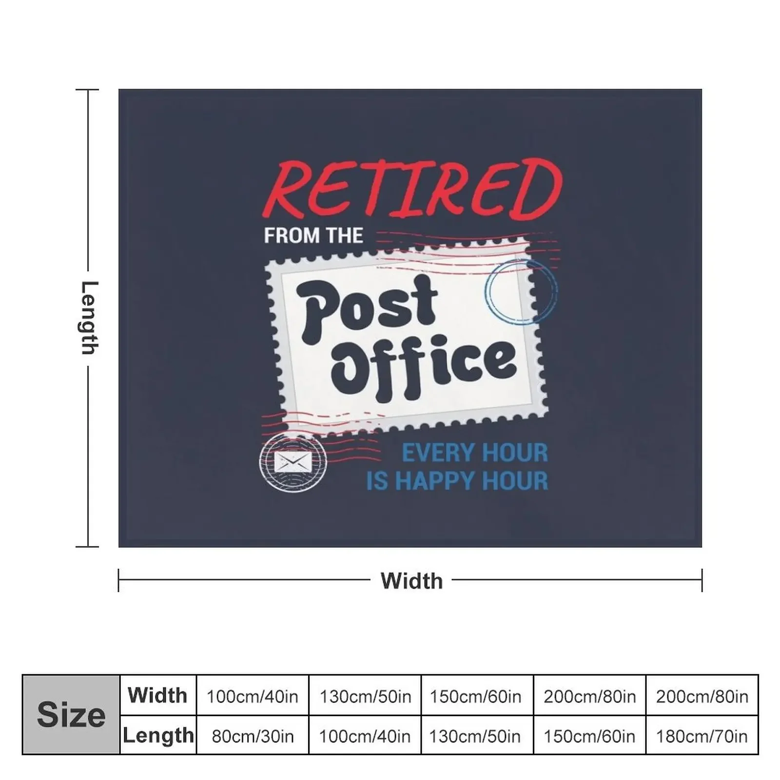 Retired Postal Worker Throw Blanket Cute Designers anime Blankets