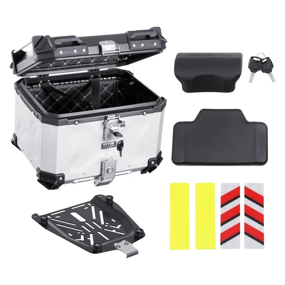 

45L Motorcycle Top for Case Universal Motorbike Tail Box with Leather Lining