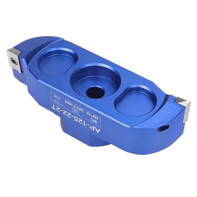GP Aviation Aluminum 2T Bridge Milling Cutter Head 90° 45° AP16 SE12 High Surface Finish CNC Aluminum Machining